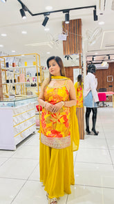 “SAINA” THREE PIECE GARARA SET
